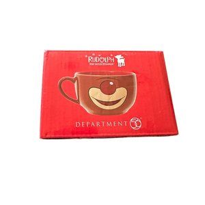 Rudolph 🔴 🦌 the Red Nosed Reindeer Dept 56 latte‎ mug